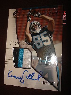 Keary Colbert RC 2004 UPPER DECK SP Authentic 2-Color Patch #/799-PANTHERS WR RC