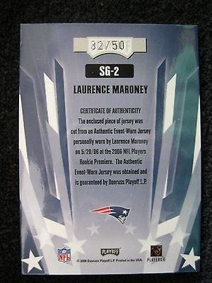 Laurence Maroney RC 2006 Absolute Memorabilia RC 4Color Star Gazing Patch #32/50