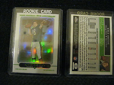 KYLE ORTON 2005 TOPPS CHROME 50TH ANNIVERSARY REFRACTOR RC & REGULAR RCS-2 BEARS