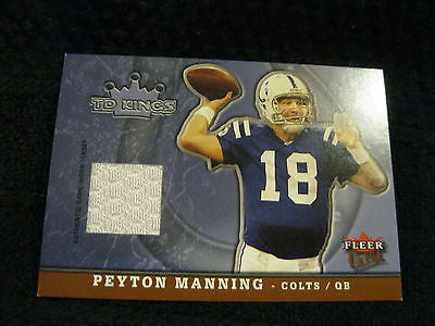 PEYTON MANNING 2005 FLEER ULTRA TD KINGS WHITE PATCH CARD-COLTS QB PATCH