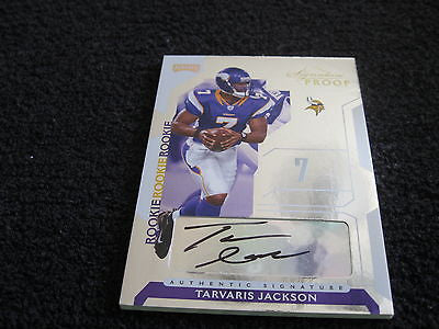 TARVARIS JACKSON RC 2006 PLAYOFF SIGNATURE PROOF ROOKIE CARD#24/50-VIKINGS QB