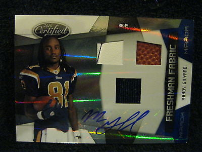 MARDY GILYARD RC 10 LEAF CERTIFIED 3-COLOR SHOE/JERSEY/BALLAUTO BLUE MIRROR#/50