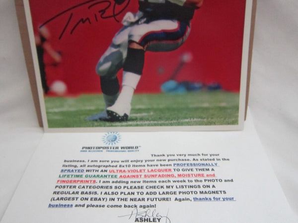 TOM BRADY 8X10 AUTOGRAPHED PHOTOGRAPH WITH COA!PATRIOTS QB GOAT HOF AUTO
