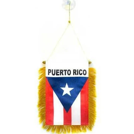 Puerto Rico Minnie Banner-Puerto Rico Minnie Flag with Suction Cup-Brand New!